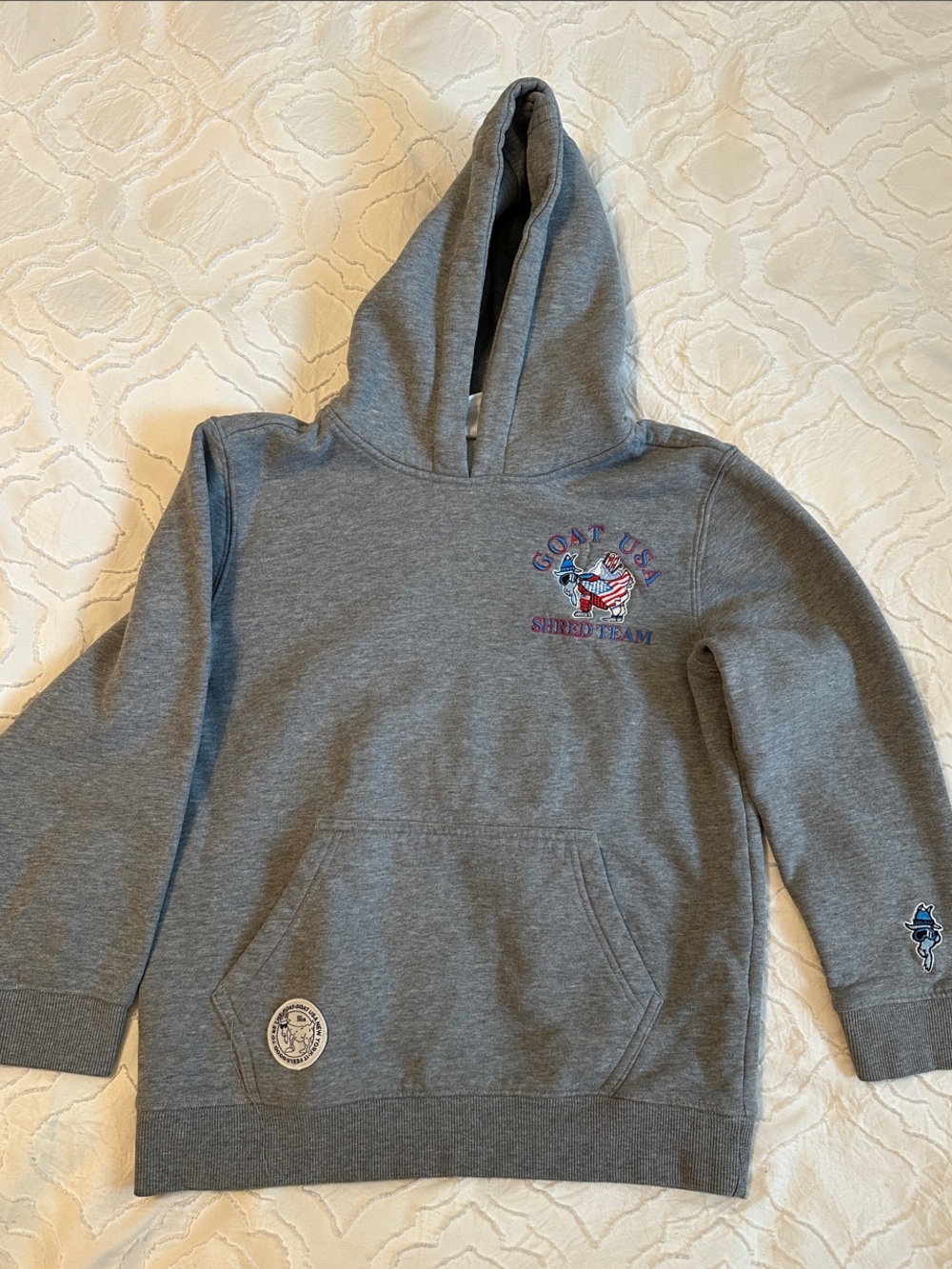 Kids Grey 'Goat USA Shred Team' Pullover Hoodie